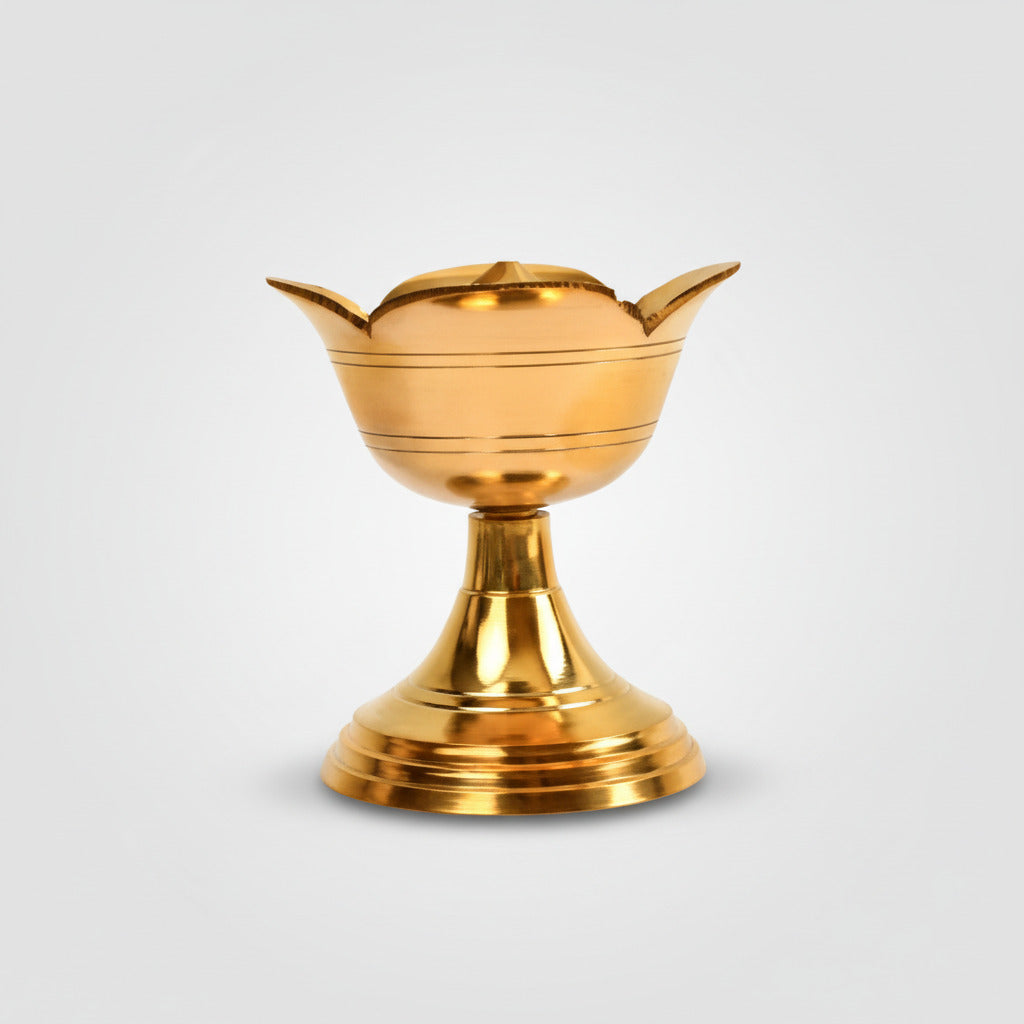 Brass Incense Stick Holder In Rose Shape