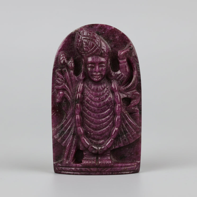 Srinathji Ruby Hand Carved Idol - 183 carats