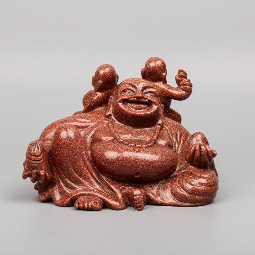 Laughing Buddha Sunstone Idol - 1.360 Kgs