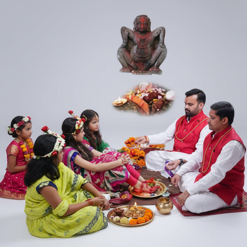 Kumari Puja (Kanya Pujan) at Kamakhya Temple-9 Kanya Seva
