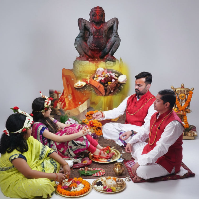 Kumari Puja (Kanya Pujan) at Kamakhya Temple-3 Kanya Seva
