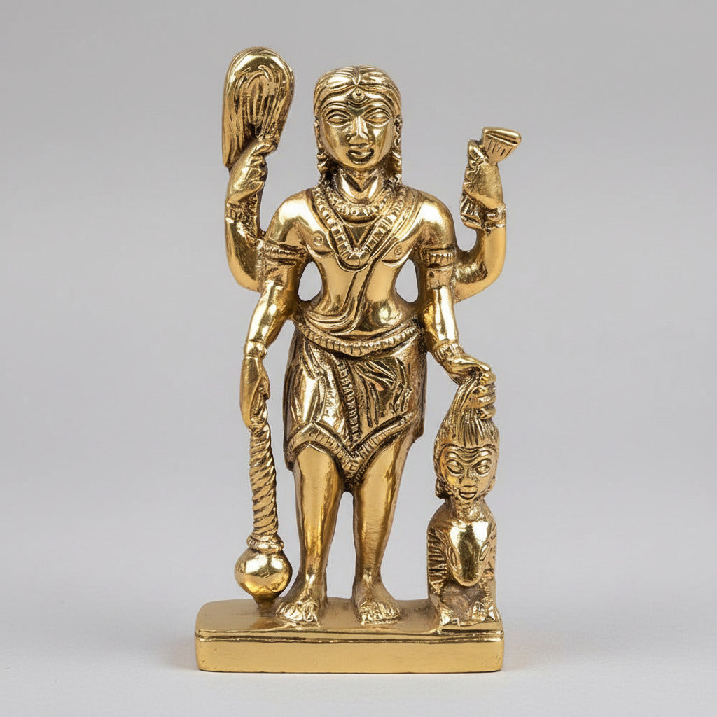 Kaal Bhairav Brass Murti