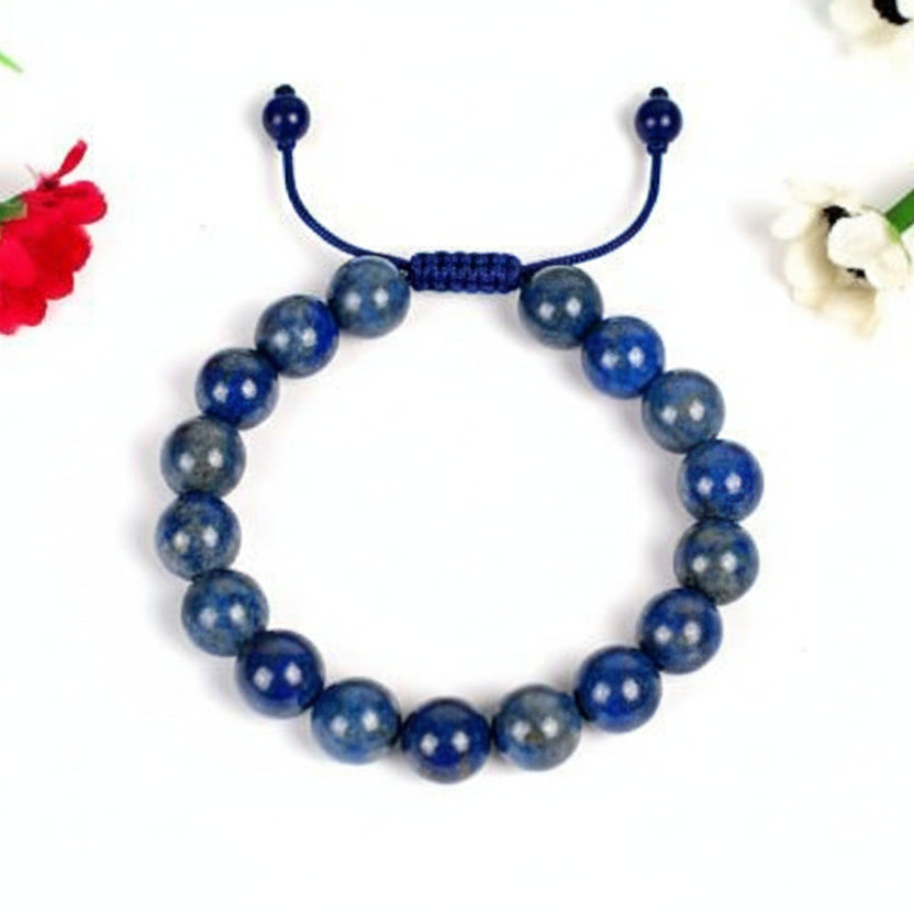 Lapis Lazuli Bracelet (10 mm)-Thread