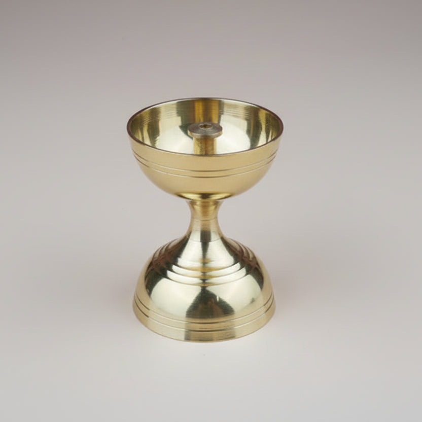 Brass Damru Diya