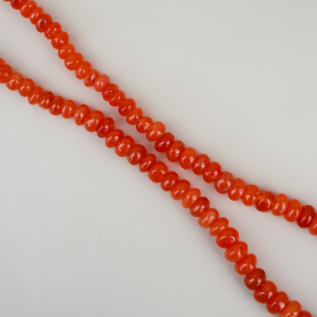 Carnelian Elliptical Beads Necklace