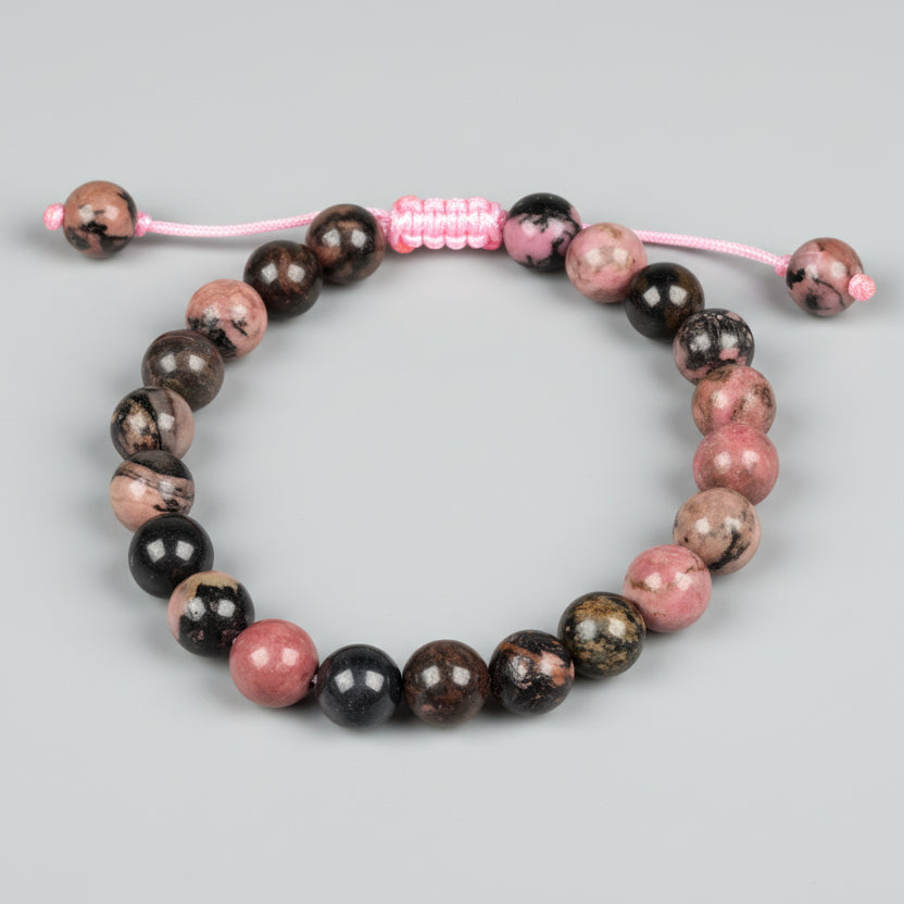 Dark Pink Opal Adjustable Bracelet