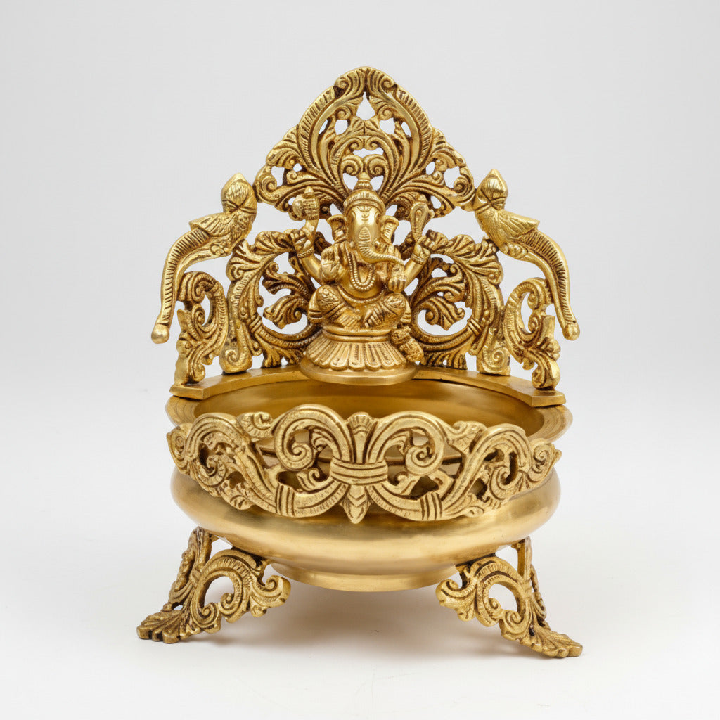 Ganesha Urli In Brass