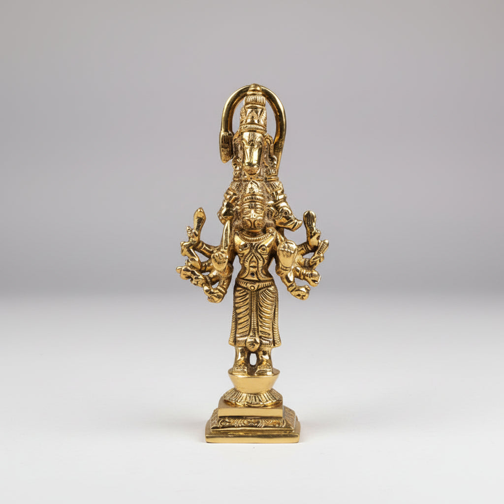Punchmukhi Hanuman Brass Statue