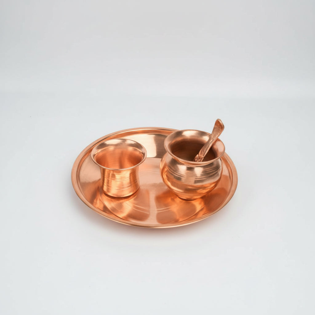 Puja Thali in Copper