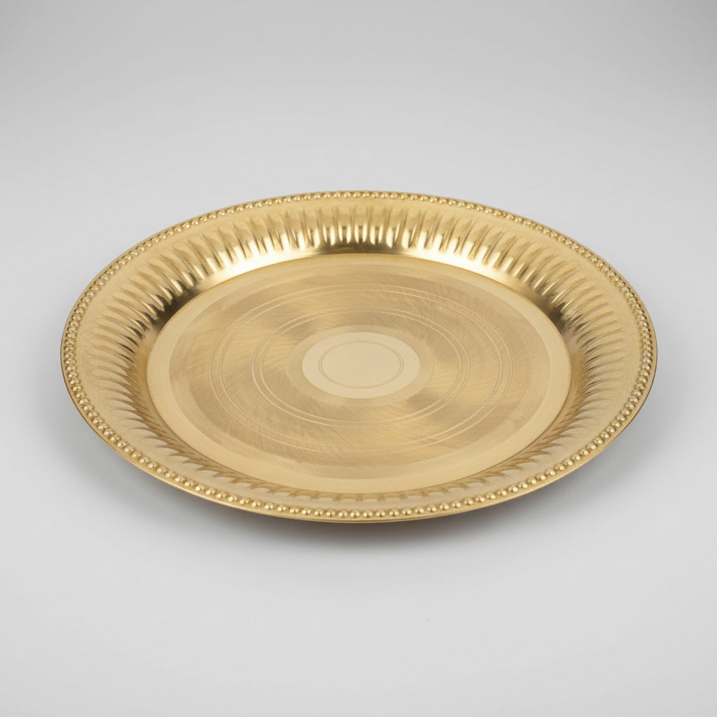 Brass Pujan Thali-Large
