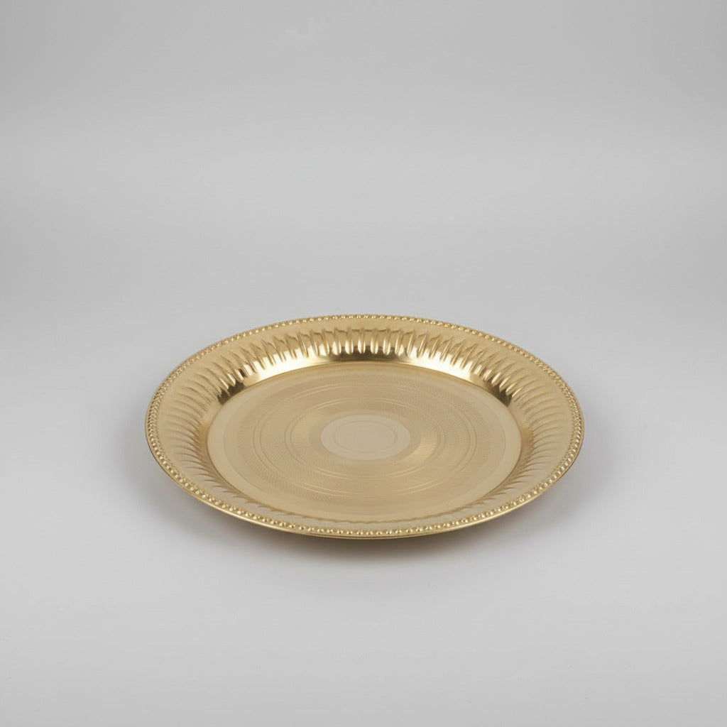 Brass Pujan Thali-Small