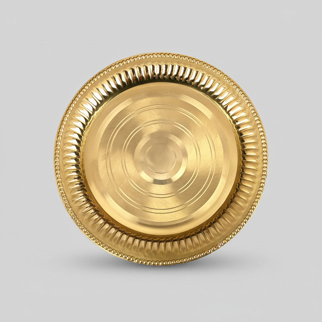 Brass Pujan Thali-Large