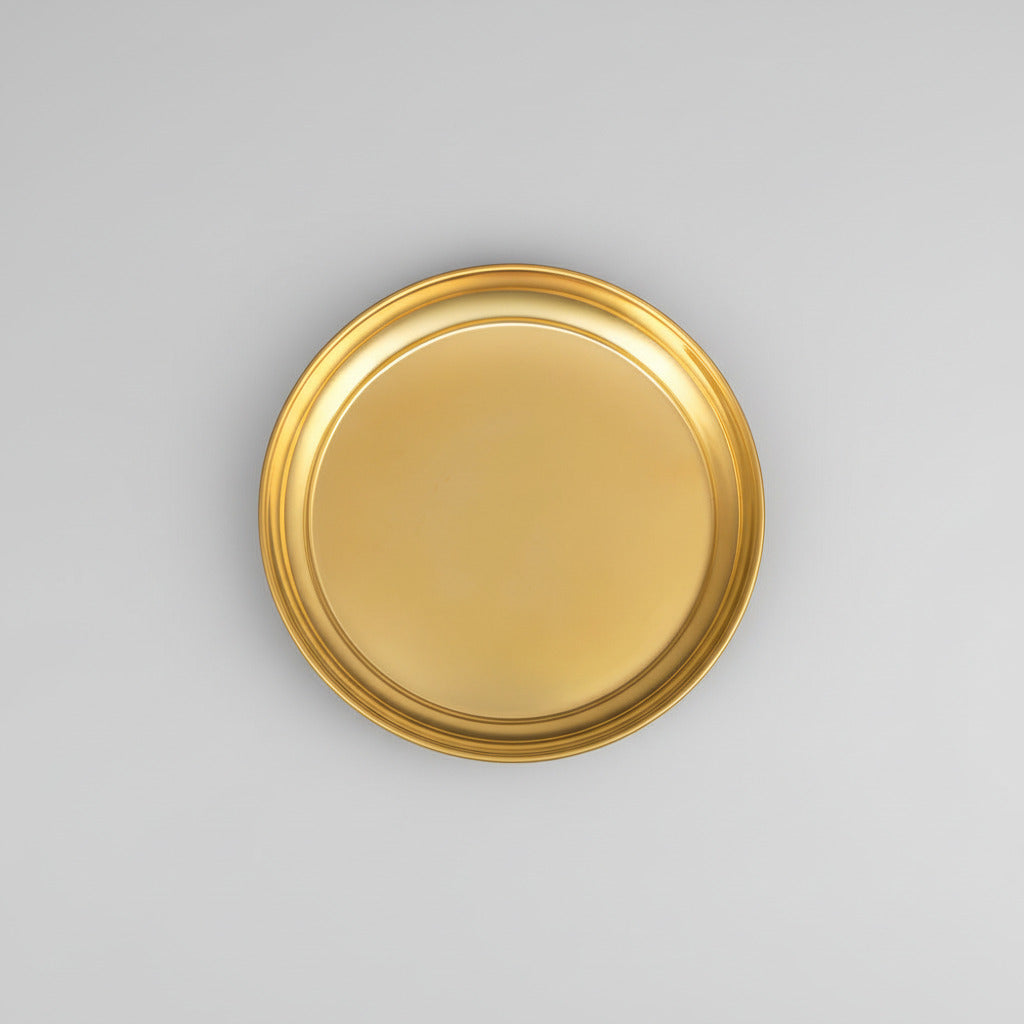 Simple Brass Puja Thali