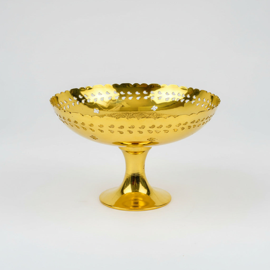 Flower Basket In Brass