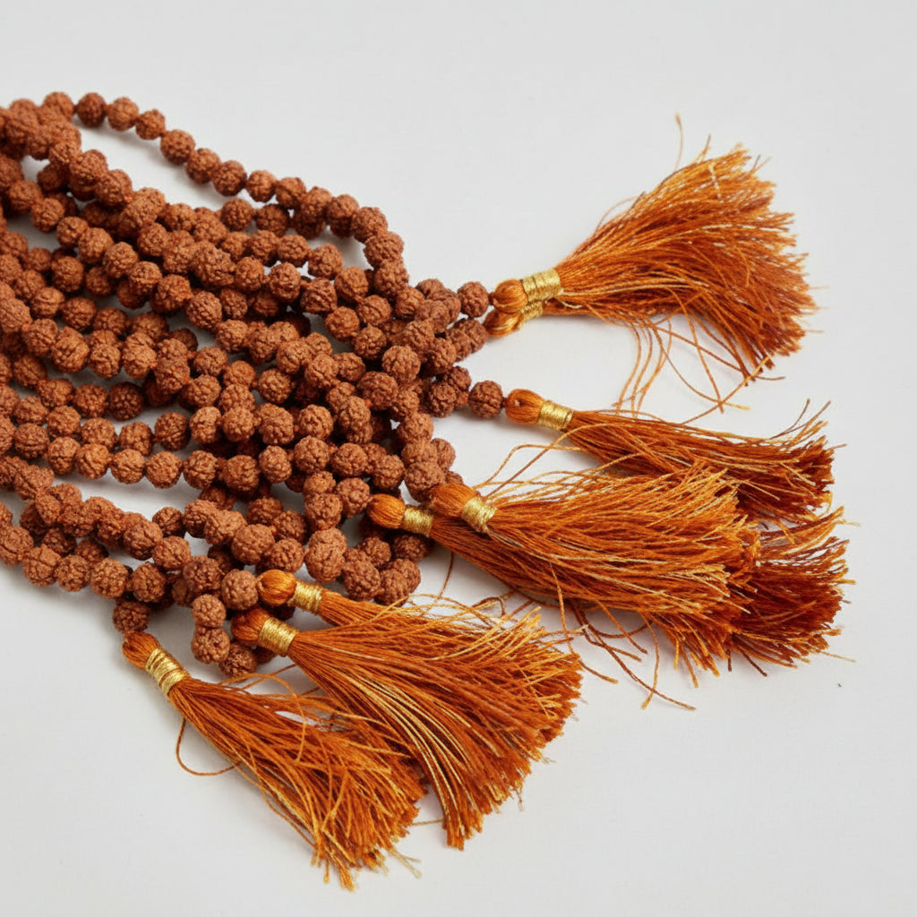 Rudraksha Mala Set Of 9 (5 mm)-Without Knots