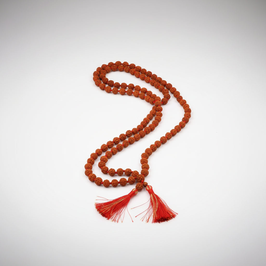 Rudraksha Mala Set Of 9 (8 mm)-Without Knots