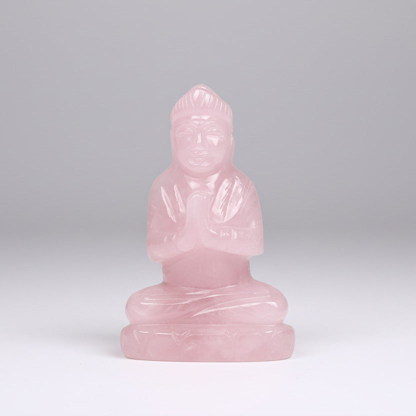 Parvati Idol in Rose Quartz - 146 gms