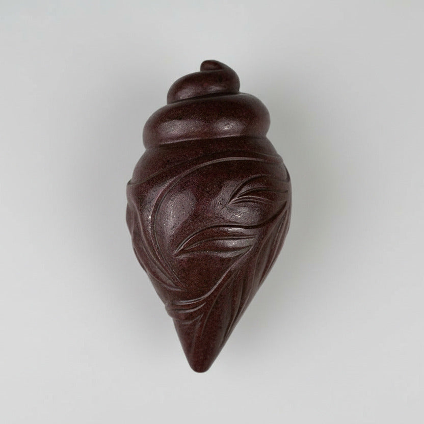 Left Handed Shankh in Ruby-985 gms