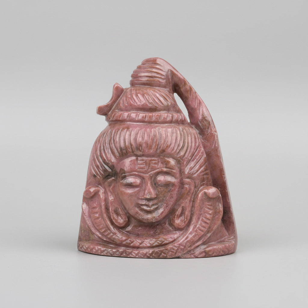 Rhodonite Shiva Face - 600 gms