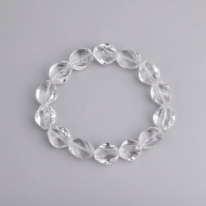 Twisted Sphatik Bracelet in Elastic-Design I