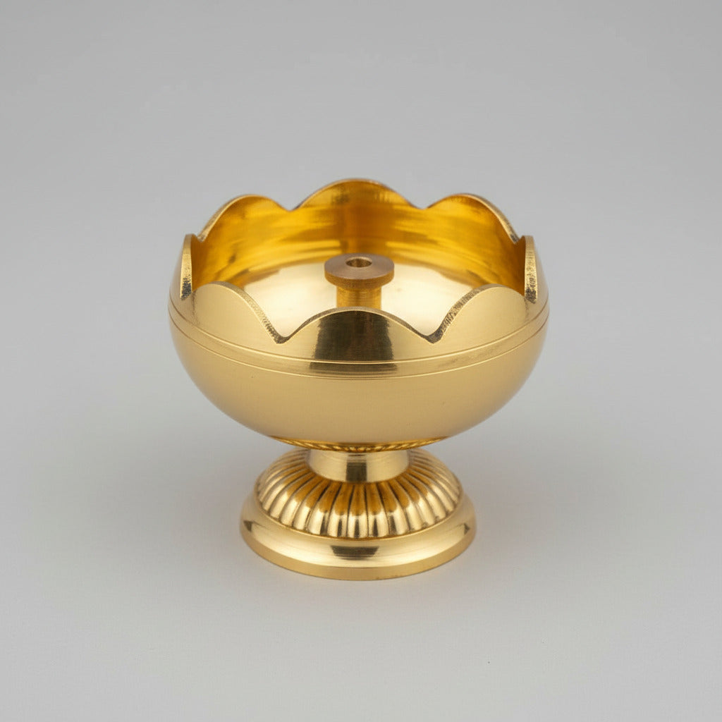 Brass Tomato Akhand Diya