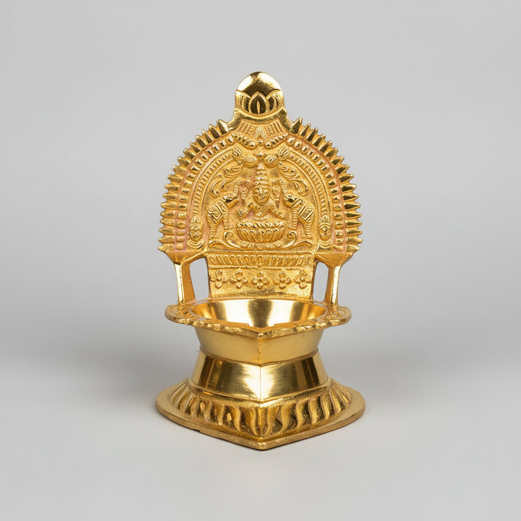 Brass Gaja Laxmi Diya