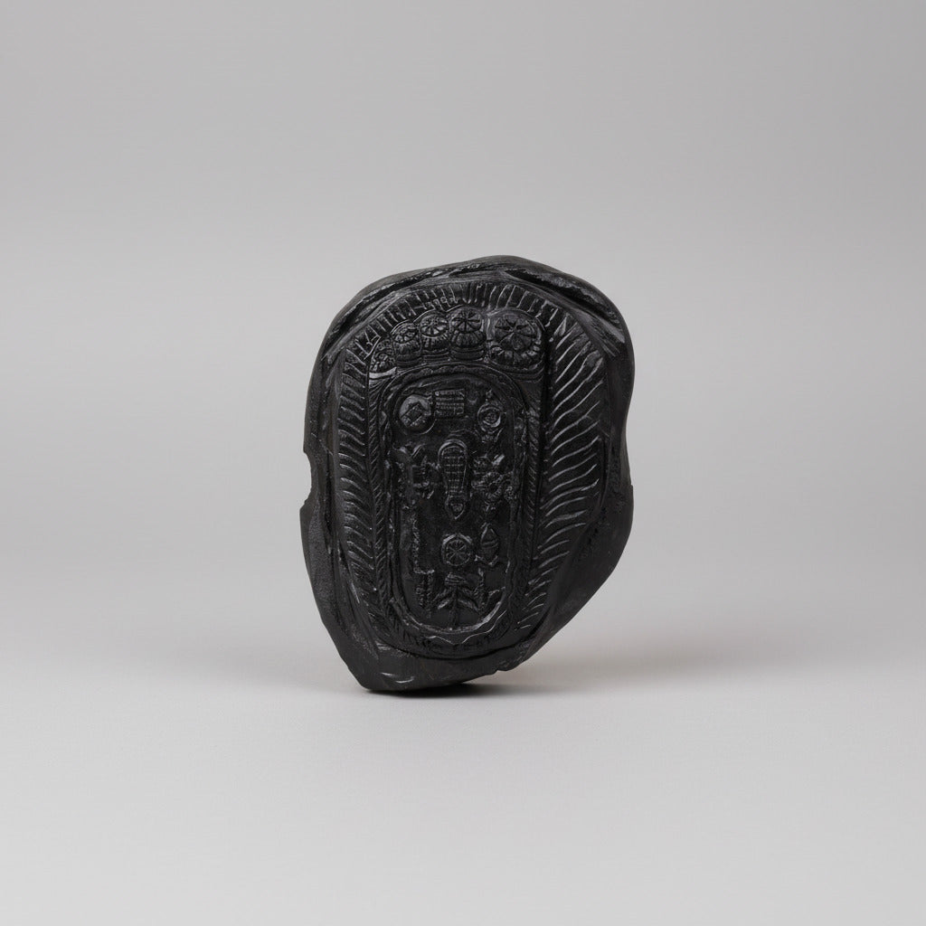 Vishnu Paduka Charan Shaligram Murti