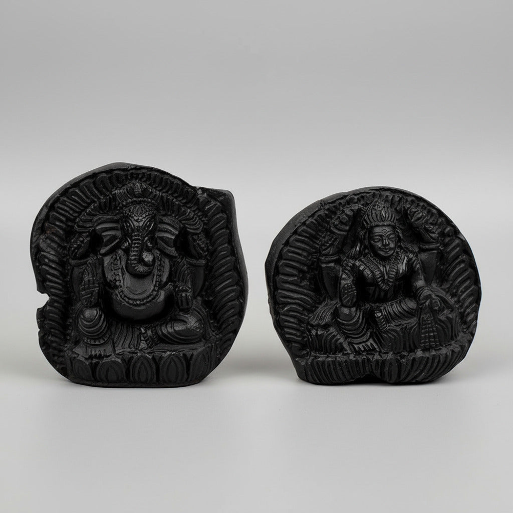 Ganesh Laxmi Shaligram Idol