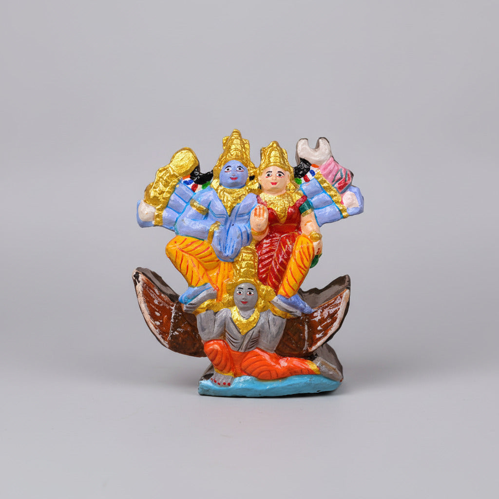 Shriman Narayan Shaligram Murti (Painted)