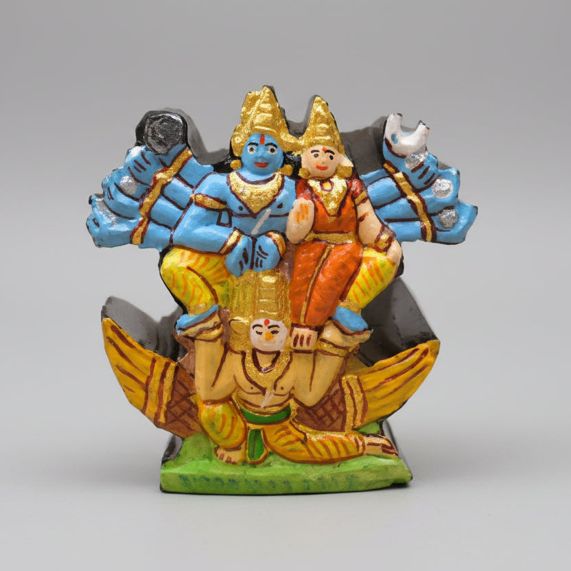 Narayan Shaligram Murti (Painted)
