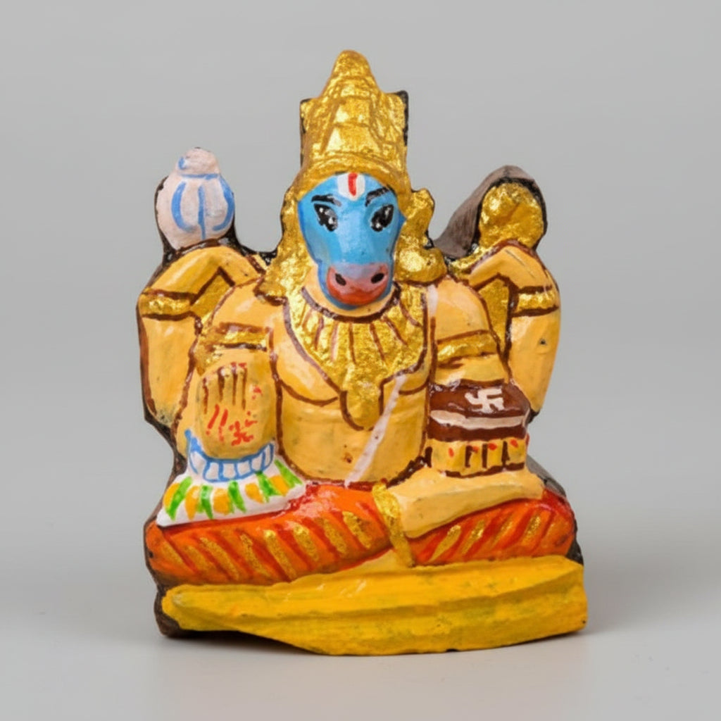 Hayagreeva Shaligram Murti (Painted)