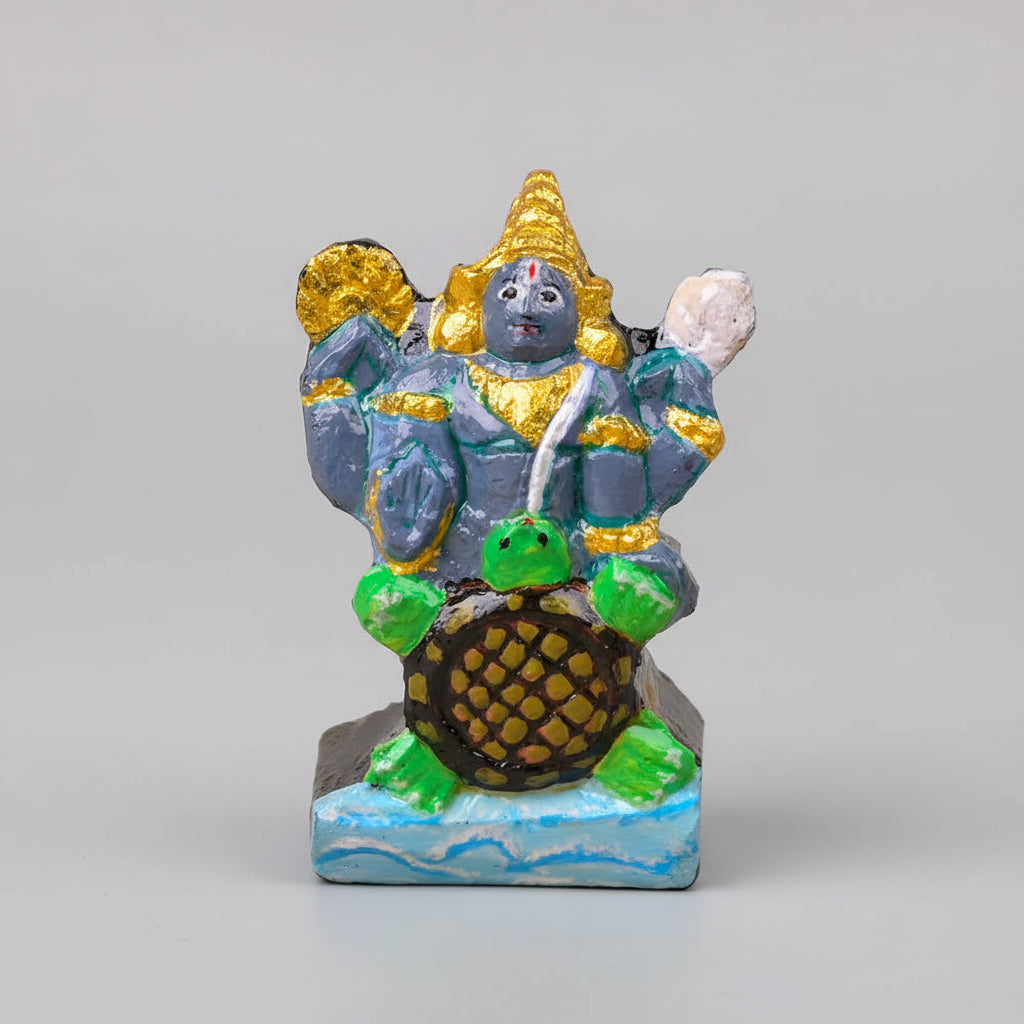 Kurma Shaligram Idol (Painted)