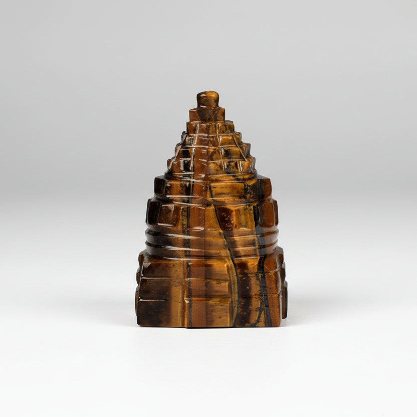 Shree Yantra in Tiger Eye Stone 100 to 110 gms