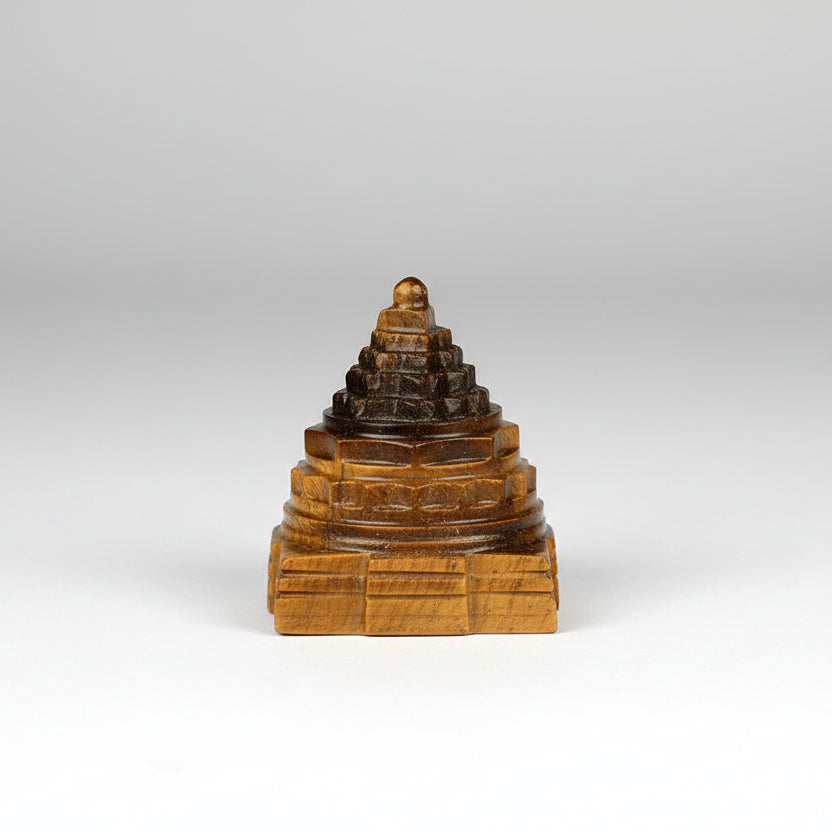 Shree Yantra in Tiger Eye Stone 72 gms I