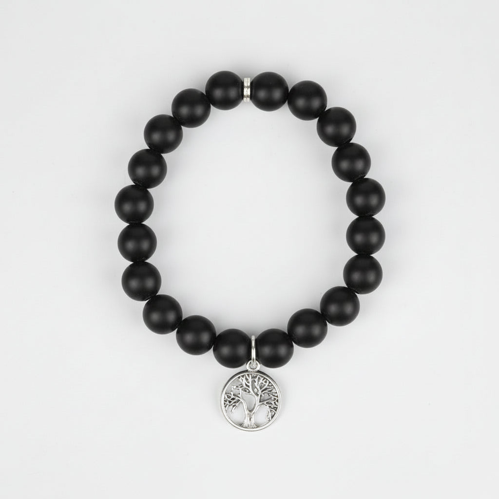 Amethyst Tree of Life Trinklet Bracelet-8 mm