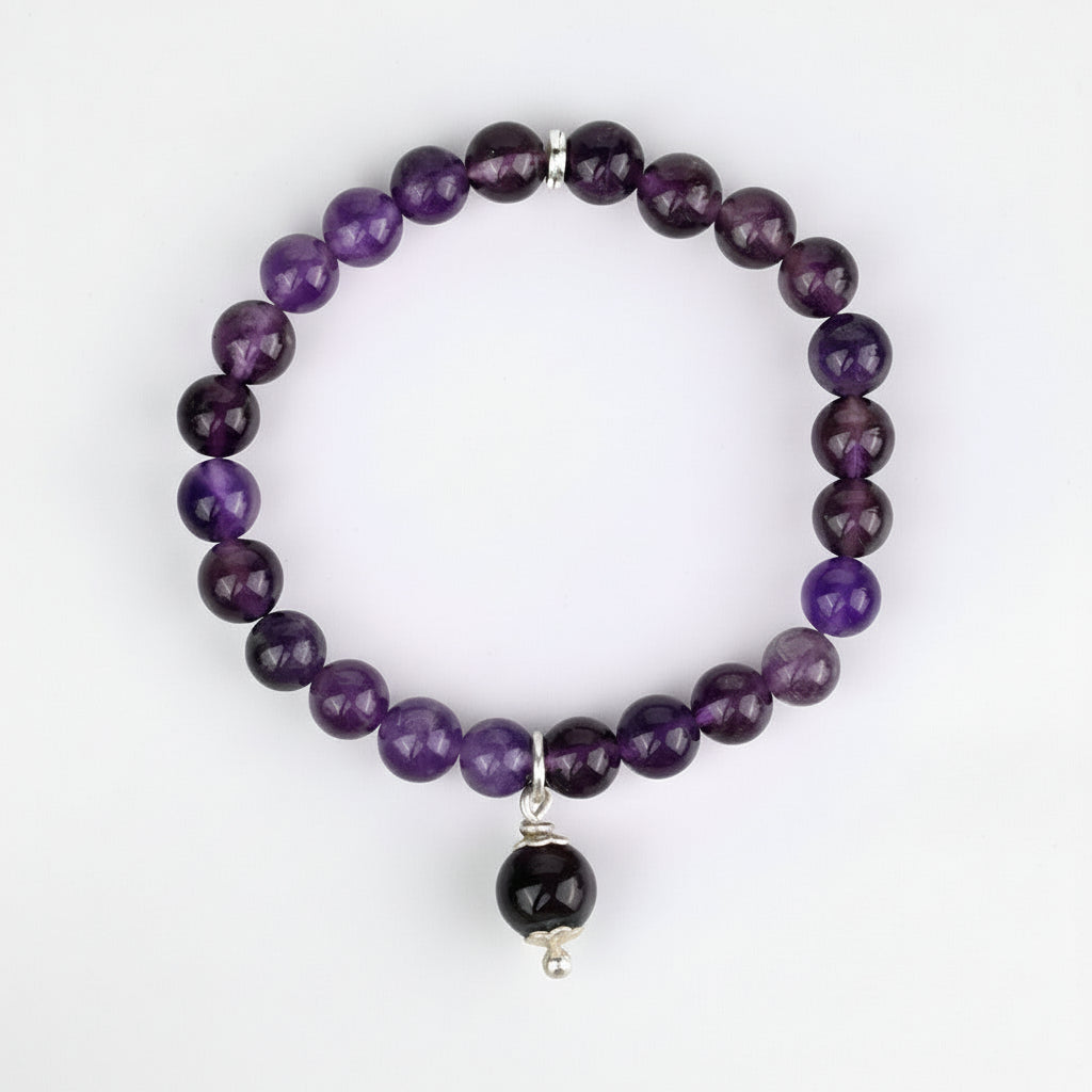 Amethyst Trinklet Bracelet-8 mm