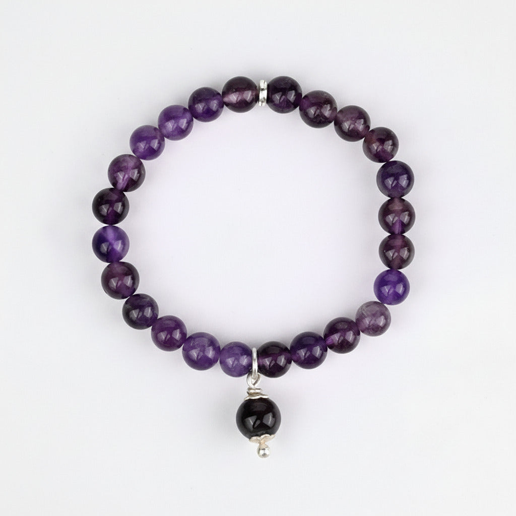 Amethyst Trinklet Bracelet-6 mm
