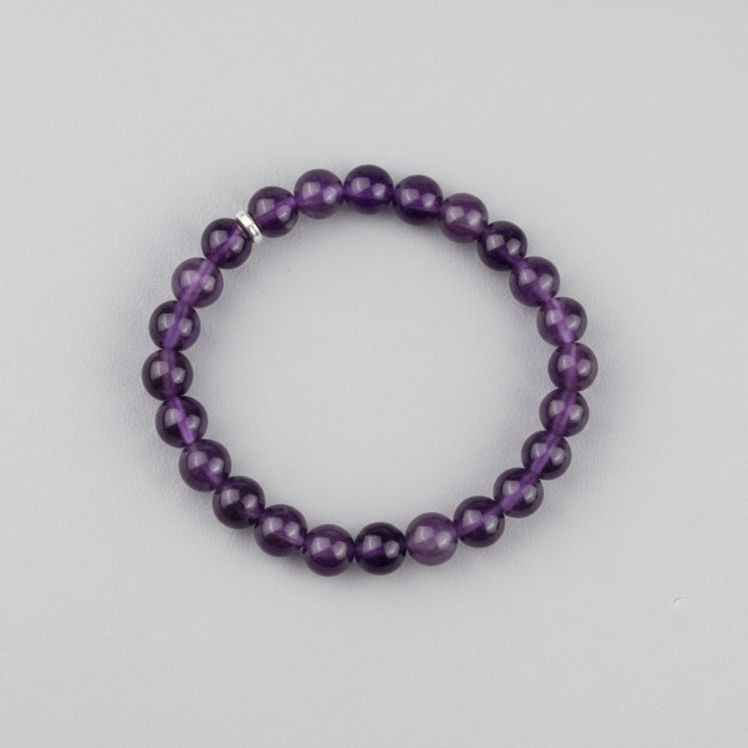 Amethyst Trinklet Bracelet-8 mm