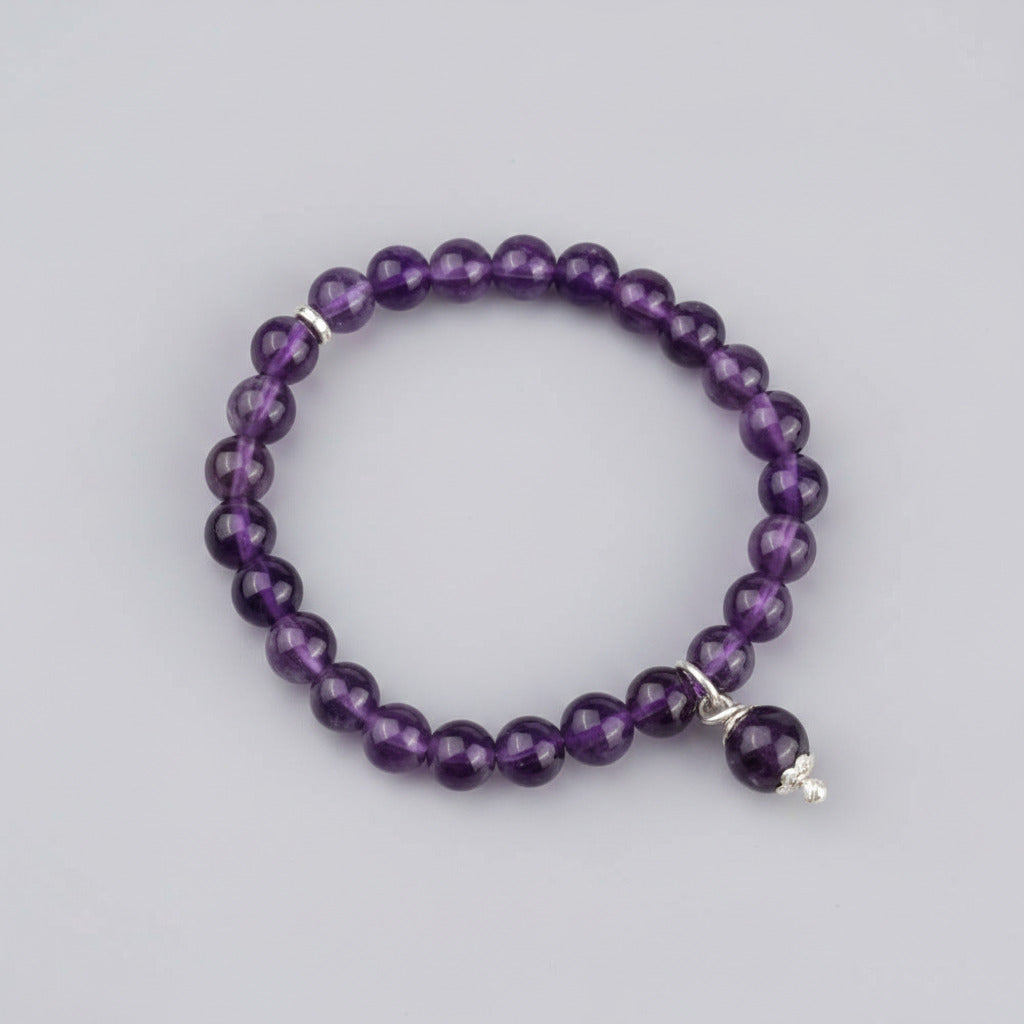 Amethyst Trinklet Bracelet-6 mm
