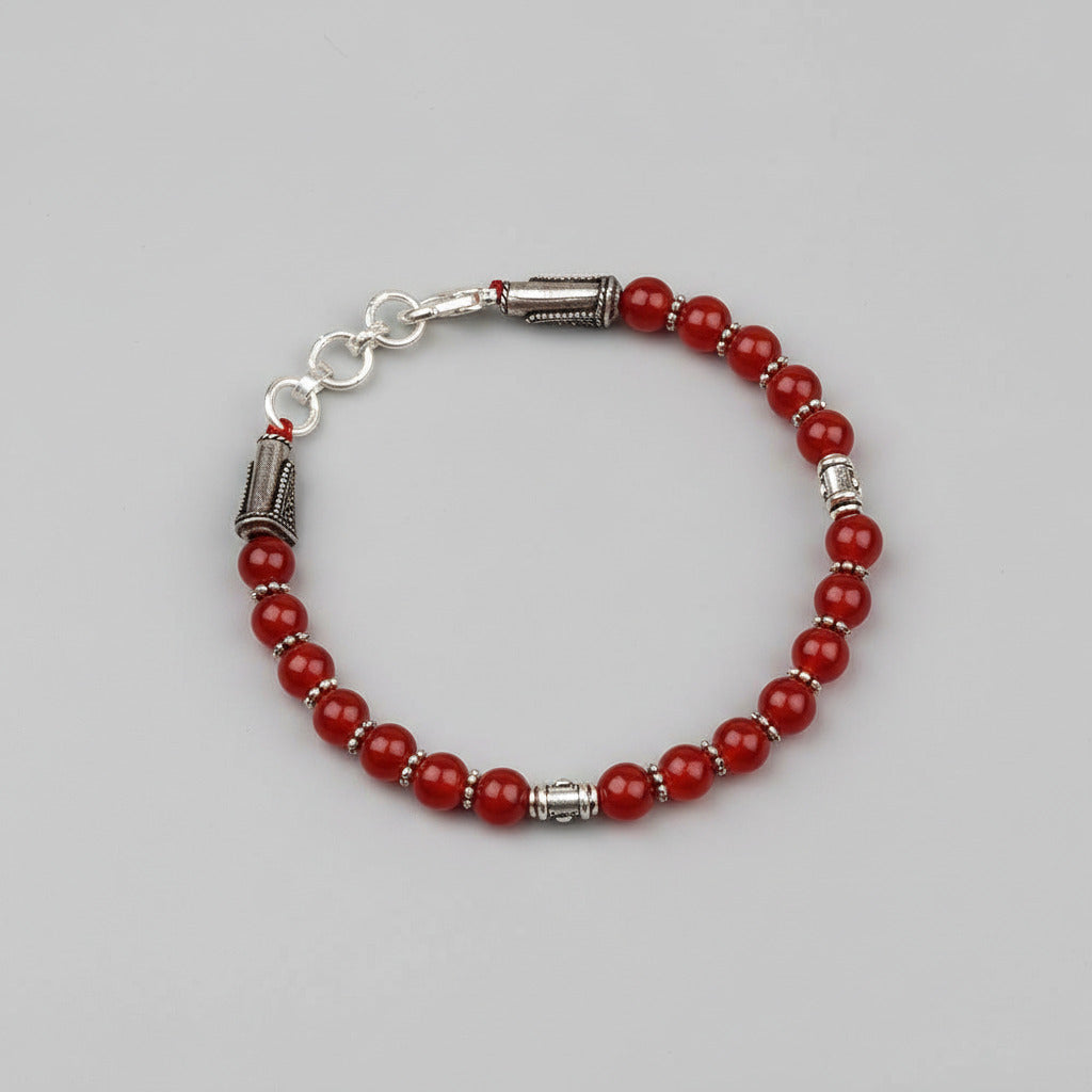 Red Carnelian Double Layer Bracelet-8 mm