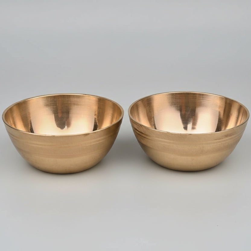Heavy Brass Puja Katori (Set Of 2)-Small