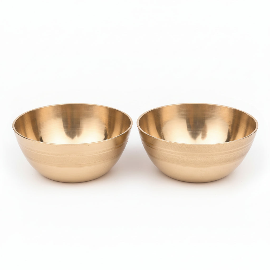 Heavy Brass Puja Katori (Set Of 2)-Big