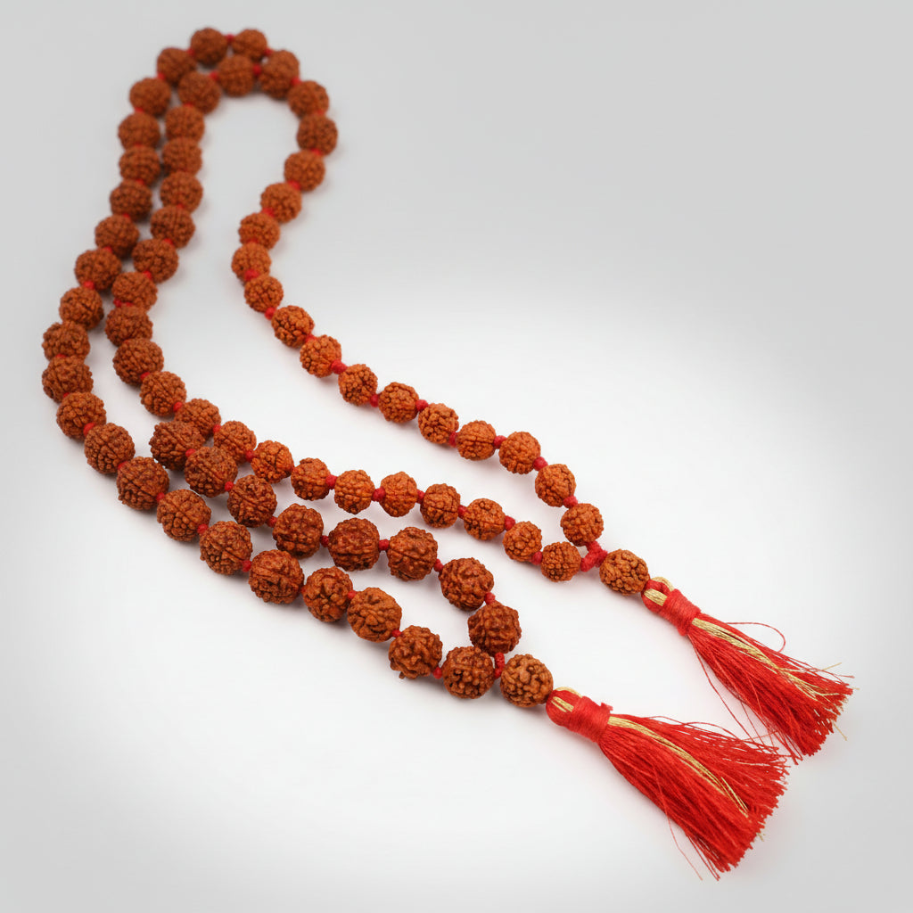 Rudraksha Mala Set Of 9 (8 mm)-With Knots