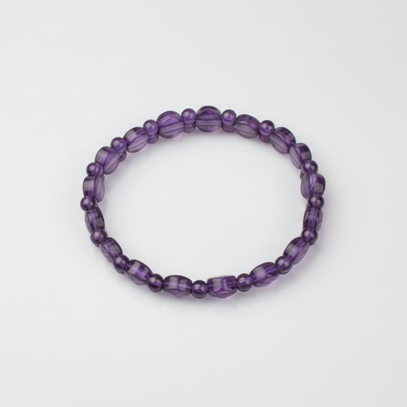 Amethyst Bracelet (Faceted Beads) (III)