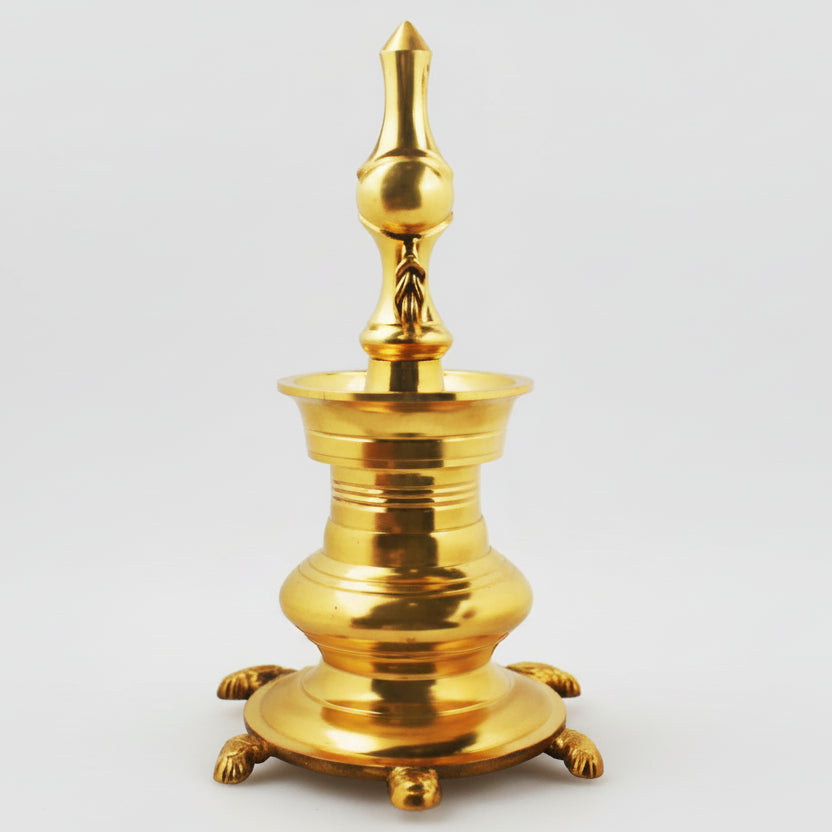 Kurma Samai Lamp In Brass-Set of 2