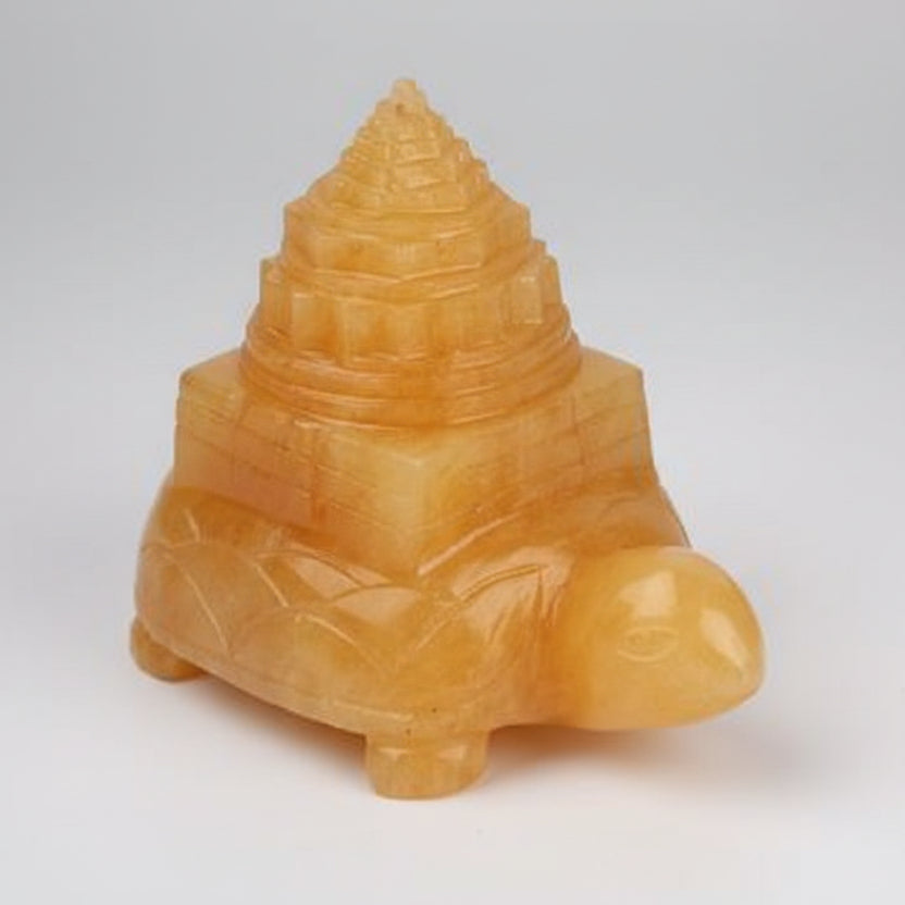 Kurma Shree Yantra in Yellow Jade 330 to 340 gms