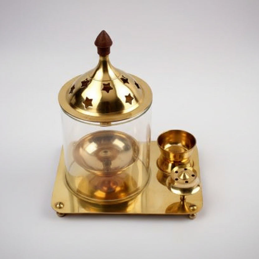Indian Brass Oil Lamp For Pooja