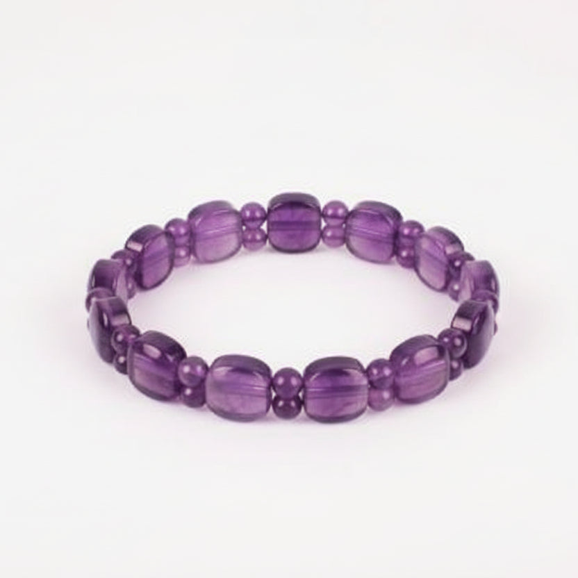 Amethyst Bracelet (Design I)-Large