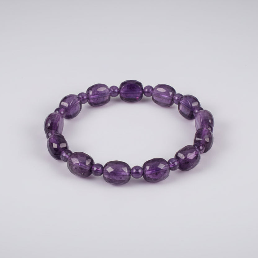 Amethyst Bracelet (Design I)-Large