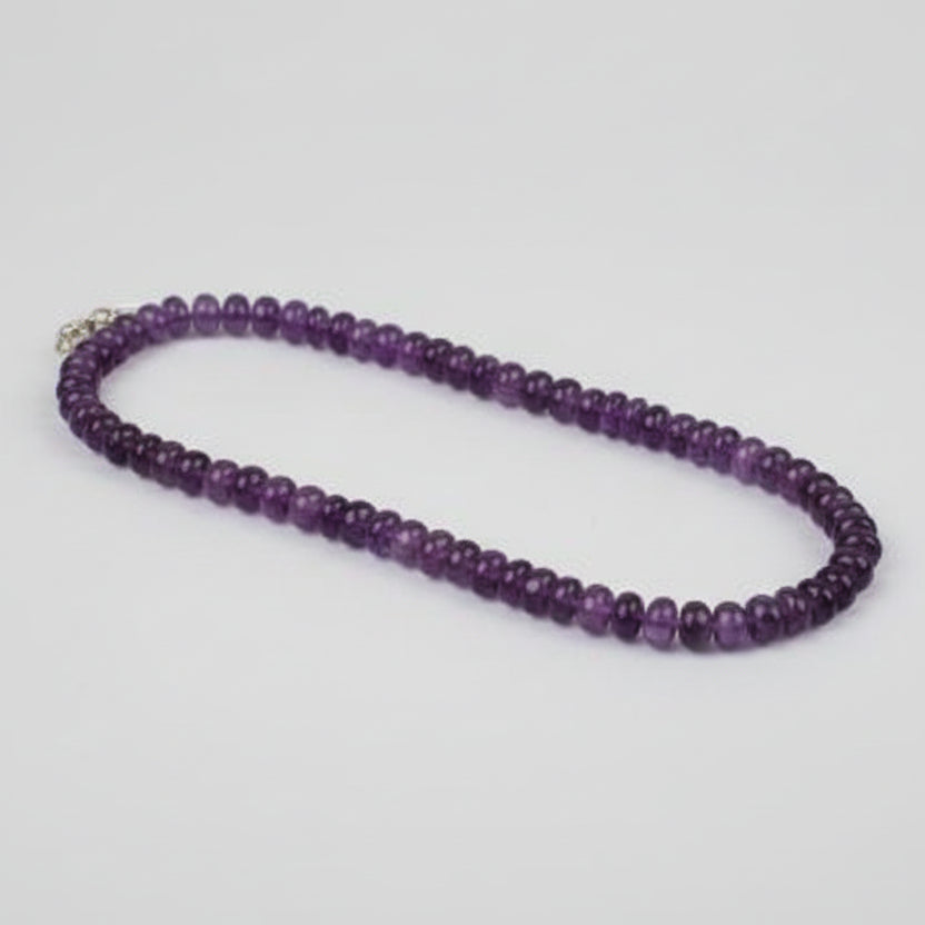 Amethyst Button Shaped Mala (Design II)